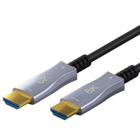 Câble Optique Hybride HDMI™ Ultra-Haute Vitesse avec Ethernet (AOC)câble haute vitesse, 8K @ 60 Hz/ 4K @ 120 Hz, pour de longues