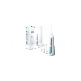 Panasonic - Personalcare EW1311G845 | Jet dentaire - Système AIR 3 puissances réglables 4 canules Sans fil Réservoir 130 ml 15 min d'autonomie 1400 pulsations/min Blanc et vert menthe