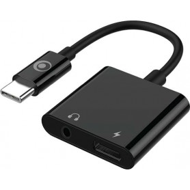 Adapt USB-C vers audio Jack 3.5 + charge USB-C 60W