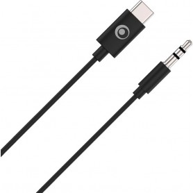 Câble audio Jack 3.5mm vers USB-C 90cm Noir