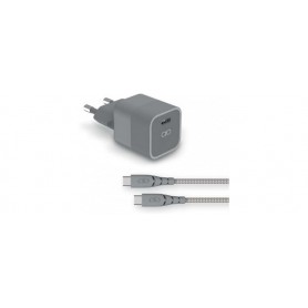 CS 20W 1 Port C PD + Câble C/C 1,2m Recyclé Gris