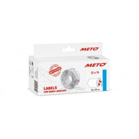 METO tiquette pour tiqueteuse de prix, 32 x 19 mm, blanc