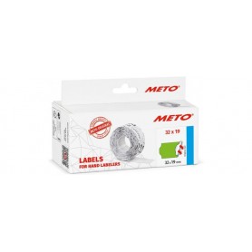 METO tiquette pour tiqueteuse de prix, 32 x 19 mm, vert