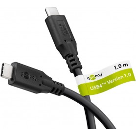 Câble USB-C™, USB4™, 240 W, 20 Gbit/s, Power Delivery, 1 mConnecteur USB-C™ Connecteur USB-C™