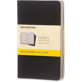 MOLESKINE Cahier, P/A6, quadrill, carton, noir