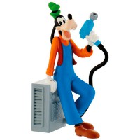 BULLYLAND - Bullyland Mickey Mouse Figurine Disney Junior Pilote de Course Goofy, 15462