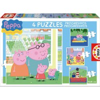 EDUCA BORRAS - Educa Peppa Pig – Puzzles progressifs, 6 – 9 – 12 – 16 pièces BorrAs 15918