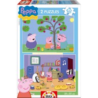 EDUCA BORRAS - Educa Puzzles Peppa Pig, 2 puzzles 2 x 48 Pièces