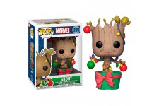 FUNKO - Figurine POP Marvel Holiday Groot avec lumières et ornements 