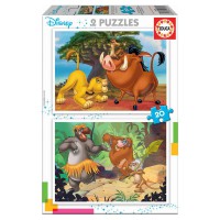 EDUCA BORRAS - Animaux Disney Puzzle 2x20pcs 