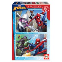 EDUCA BORRAS - Puzzle Spider Man 2x48pcs 