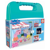 EDUCA BORRAS - Puzzle Peppa Pig Progressive Suitcase 