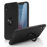 Alpexe Coque iPhone 11 Pro/XS/S en TPU avec Anneau de Rotation à 360 degrés Support Voiture magnétique (Noir)