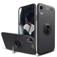 Alpexe Coque avec Support Bague rotation 360° Noire pour iPhone 11 Pro/XS/S 