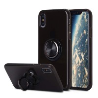 Alpexe Coque avec Bague iPhone 11 Pro/XS/S , Housse Protection Case avec 360° Couleur Noir