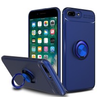 Alpexe Coque avec Support Bague rotation 360° Bleu pour iPhone 11 Pro/XS/S 