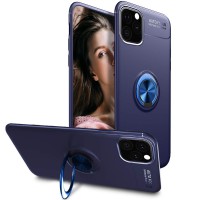 Alpexe Coque avec Bague iPhone 11 Pro/XS/S , Housse Protection Case avec 360° Couleur Bleu