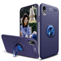 Alpexe Coque iPhone 11 Pro Max/ XS Max en TPU avec Anneau de Rotation à 360 degrés Support Voiture magnétique (Bleu)