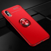 Alpexe Coque pour iPhone 11 Pro/XS/S , Rotatif à 360 degrés pour Support de Bague de Doigt Rouge