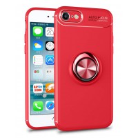 Alpexe Coque pour iPhone 11 Pro Max/ XS Max avec Support de Bague rotative 360 Rouge