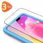 Lot de 3 : Alpexe Verre Trempé iPhone 11 PRO(3 pièces) Film Protection Écran Dureté 9H Noirs