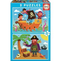 EDUCA - Puzzle Pirates 2X20 pcs