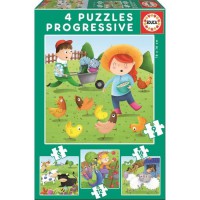 EDUCA - Puzzle Progressif Animaux Ferme