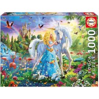 EDUCA Puzzle 1000 La Princesse Et La Licorne