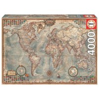 EDUCA Puzzle 4000 Pieces - Mappemonde