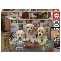 EDUCA Puzzle 500 pieces - Des Chiots Dans Les Bagages