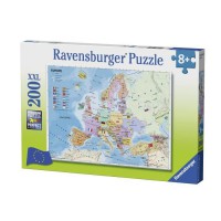 Puzzle 200 pcs Carte d'Europe