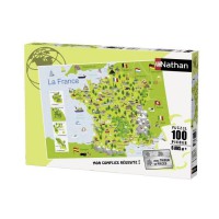 RAVENSBURGER Puzzle 100 p - Carte de France