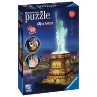 RAVENSBURGER Puzzle 3D Statue de la Liberté Night Edition 108 pcs