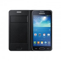 SAMSUNG Etui a rabat EF-WG386BB pour Samsung Galaxy Core - Noir