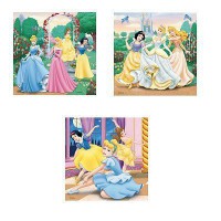 DISNEY PRINCESSES Puzzle 3 x 49 pcs - Disney