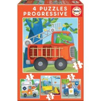 EDUCA - puzzle progressif patrouille de sauvetage (6-9-12-16 pcs)