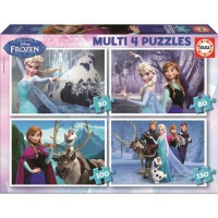 LA REINE DES NEIGES Puzzle Multi 4 en 1