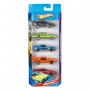 HOT WHEELS - Coffret de 5 Voitures - Modele Aléatoire