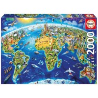 EDUCA - Puzzle Symboles du Monde 2000 pieces - 17129