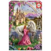 EDUCA - puzzle 500 fée et licorne