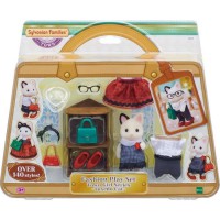 SYLVANIAN FAMILIES 5462 La Valisette De Mode Et Grande Soeur Chat Bicolore