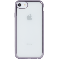 Coque semi-rigide transparente métal Gris sidéral pour iPhone 5/5S/SE