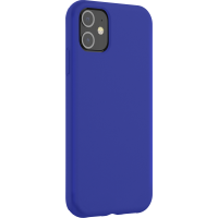 Coque rigide finition soft touch bleu pour iPhone 12/ 12 Pro 