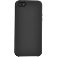 Coque rigide finition soft touch noire pour iPhone 5/5S/SE