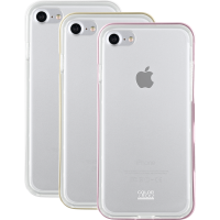 3X bumpers Colorblock rose, doré et blanc pour iPhone 6/6S/7/8