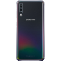 Coque rigide noire et transparente Evolution Samsung pour Galaxy A70 A705