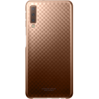 Coque rigide doré et transparente Evolution Samsung pour Galaxy A7 A750 (2018)