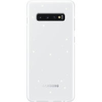 Coque avec affichage LED Samsung EF-KG975CW blanche pour Galaxy S10 + G975