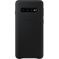 Coque rigide en cuir noir Samsung EF-VG973LB pour Galaxy S10 G973