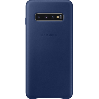 Coque rigide en cuir bleu marine Samsung EF-VG973LN pour Galaxy S10 G973